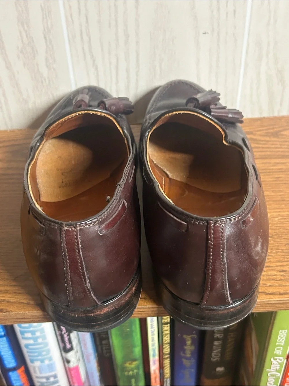 Alden Tassel Loafer burgundy calfskin leather Size 7.5